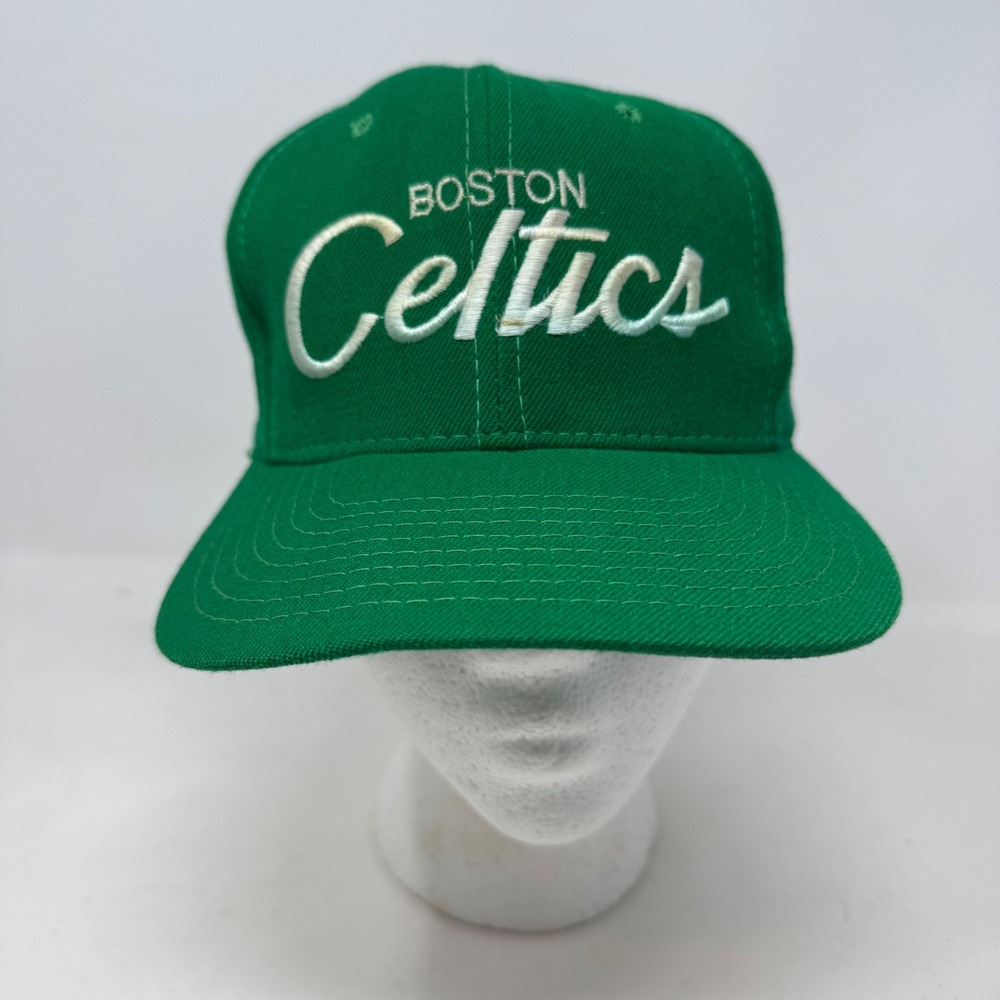 Vintage Sports Specialties Boston Celtics Wool Snapback Hat Green NBA Cap